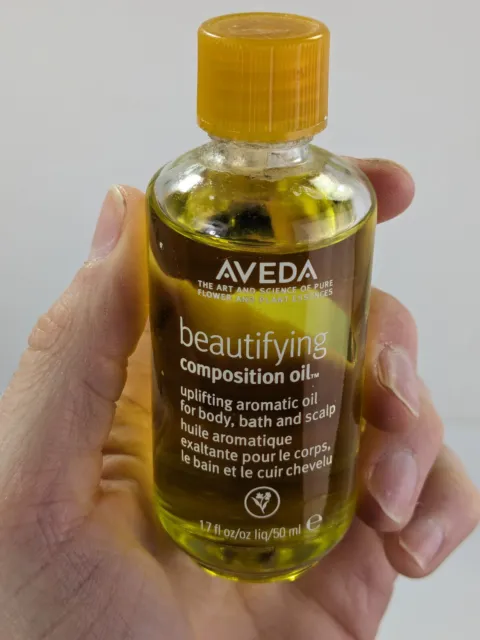 Aceite de composición embellecedor Aveda para cuero cabelludo de baño corporal 1,7 Fl oz/50 ml / 90% completo