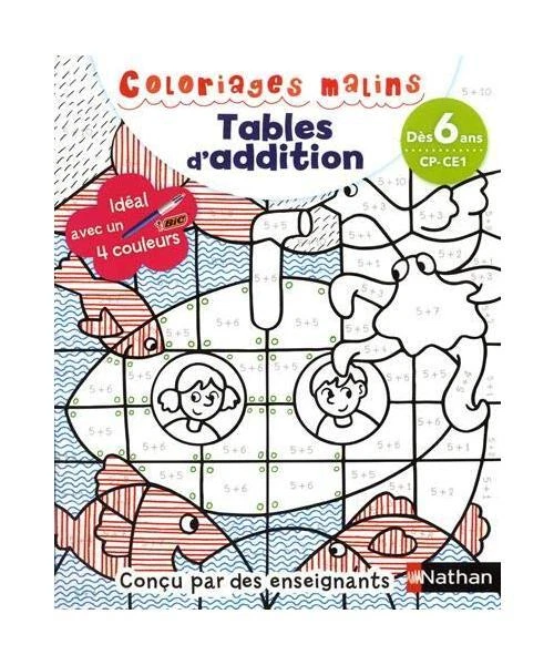 Coloriages malins tables d addition d s 6 ans cp ce1 aubrun