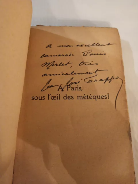 A Paris sous l'oeil des métèques Jean-José Frappa,1926