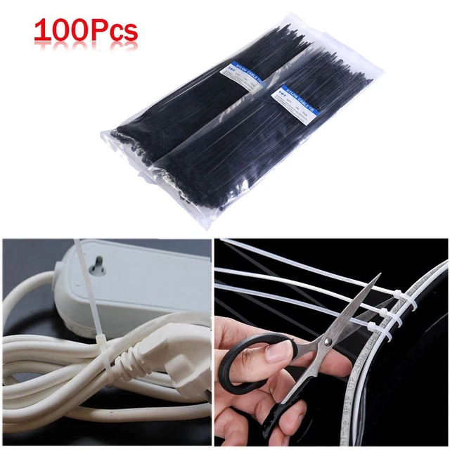 Quality Releasable Line Finishing Zip Cord Strap Bundled Cable Ties Nylon Wire