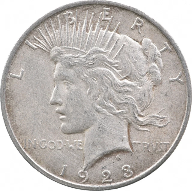 Better - 1923 Peace Silver Dollar - 90% US Coin *155