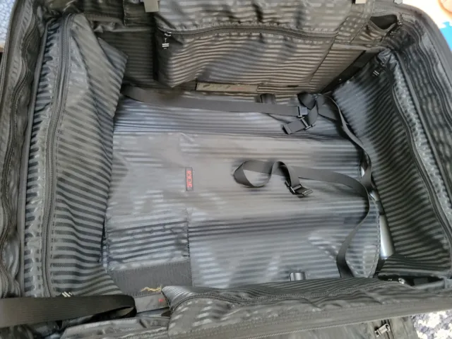 TUMI Alpha 2284D3 Upright Rolling Expandable Suitcase  Black 12x20x26" w panels 12