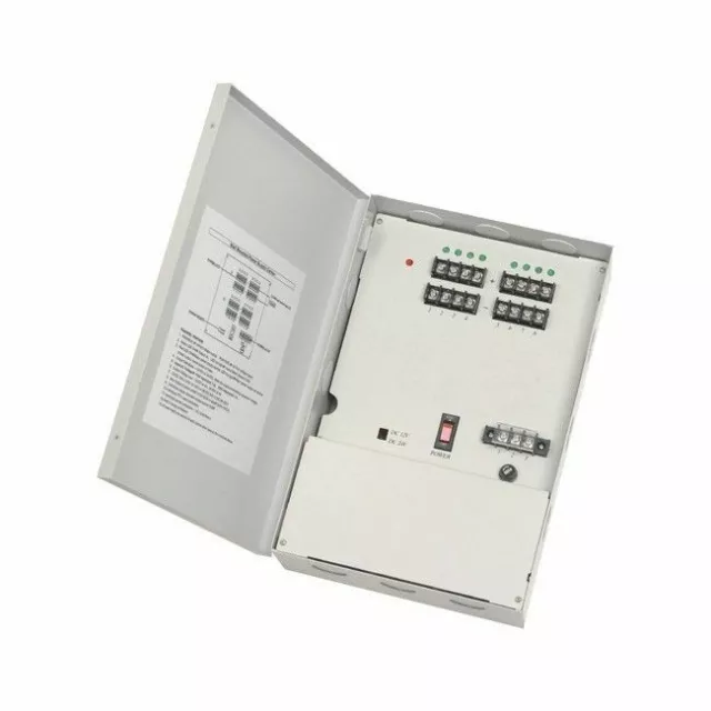 4A 8 PORT DC12V REGULATED Power Supply Wall Mounting Built 3A Battery