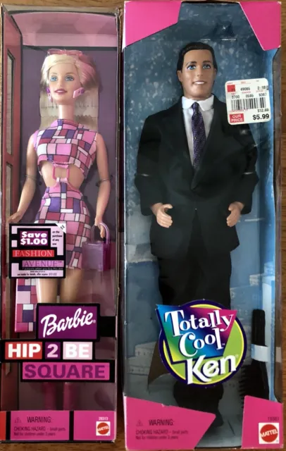 Mattel Barbie Hip 2 Be Square & Totally Cool Ken Dolls NIP