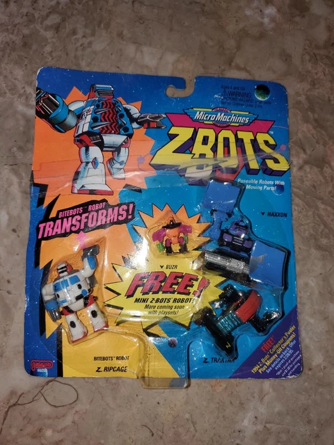 Vintage Micro Machines ZBOTS - sealed Package Damaged