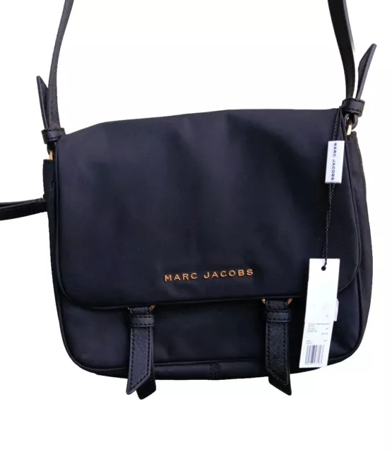 Marc Jacobs Black Nylon FLAP Expandable Crossbody Bag NWT