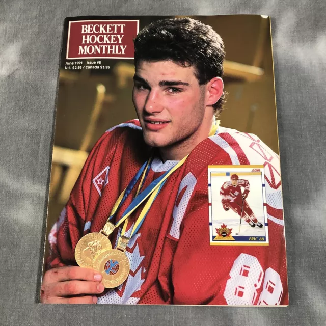 June 1991 Beckett Hockey Monthly #8 Eric Lindros