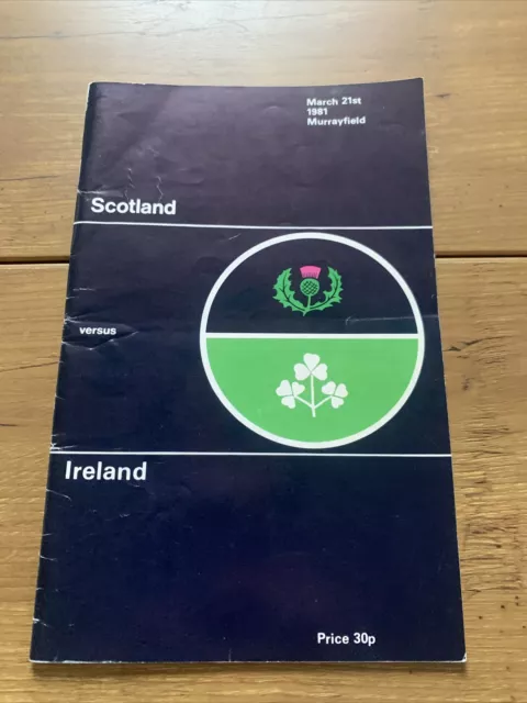 Scotland v Ireland 21/3/1981