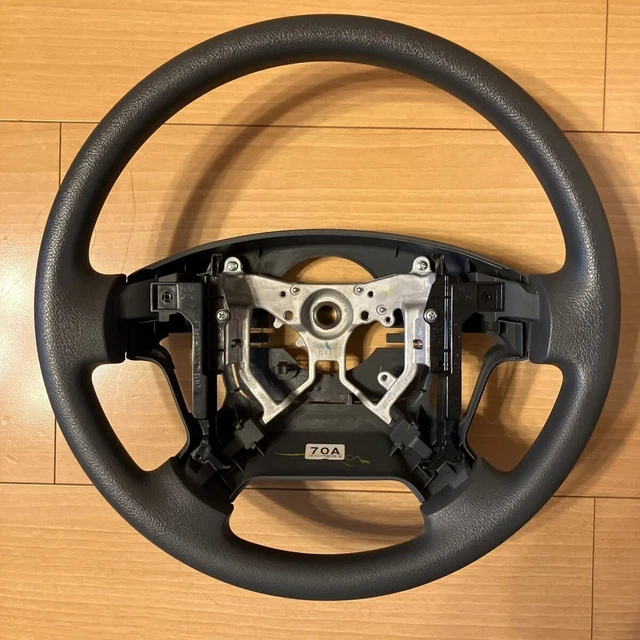 TOYOTA GENUINE LAND CRUISER 70 Series Leather Steering Wheel JDM 71 74