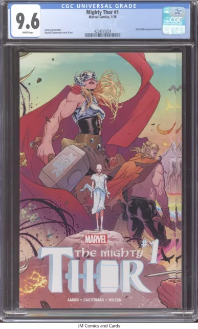Mighty Thor #1 2016 CGC 9.6 - 1st team apps of the Dark Council & Thunder Guard