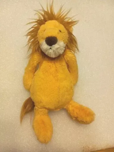 Jellycat London Bashful Mini Lion Plush Animal Golden Yellow