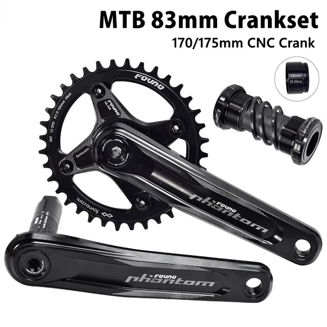 splumzer VTT 170 mm Pédalier Carré avec 104 BCD 32/34/36/38T Plateau en