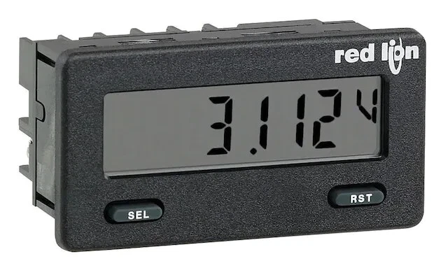 Red Lion CUB5PR00 Miniature 5-Digit Process Meter - Reflective LCD