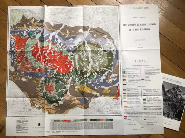 CARTE GEOLOGIQUE DU MASSIF DE CAUTERETS à 1/50000