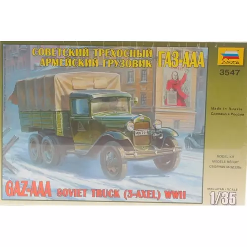 GAZ AAA SOVIET TRUCK WWII KIT 1:35 Zvezda Kit Mezzi Militari Die Cast Modellino