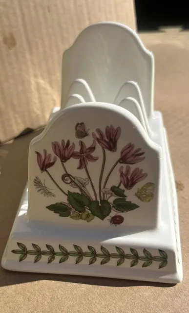 Portmerion Pottery Botanic Garden Stoke On Trent 5 slice toast/napkin holder