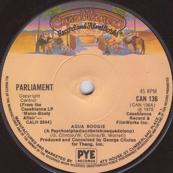 Parliament - Aqua Boogie (A Psychoalphadiscobetabioaquadoloop), 7"(Vinyl)