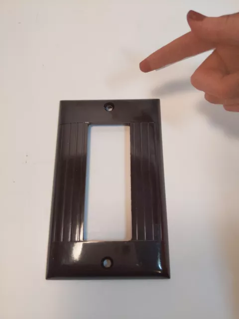 Sierraplex Biplex Triplex Switch Outlet Wall Cover Plate 1 Gang Sierra Brown NOS