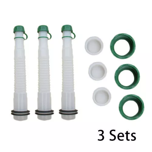 3 Pcs/set Replacement Spout &parts Kit for Rubbermaid Fuel Gas Can Container New