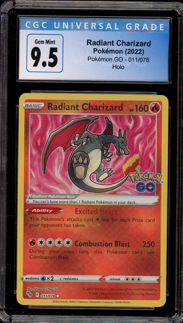 Pok&eacute;mon Charizard Raro - Carta Promo GO - Edizione 2016 - Ottime Condizioni