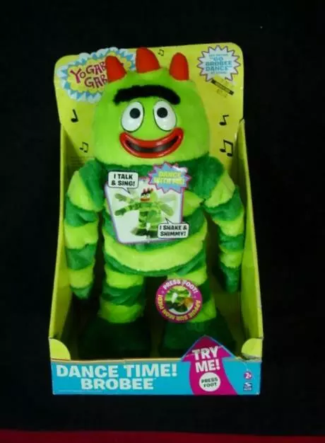 Yo Gabba Gabba 14 Brobee Dancing Talking Moving Doll - Battery Operated  *WORKS*