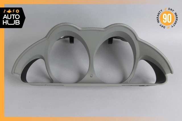 09-12 Mercedes R230 SL550 Instrument Cluster Speedometer Bezel Trim Gray OEM