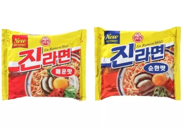 Korean Instant Noodle OTTOGI JIN Ramyun(Mild) Cup Ramen 2,4,8ea, Hyun Jin  Ryu