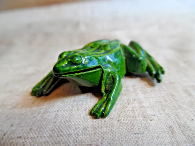 Cute Metal Frog For Pendant Or Key Chain Croaking