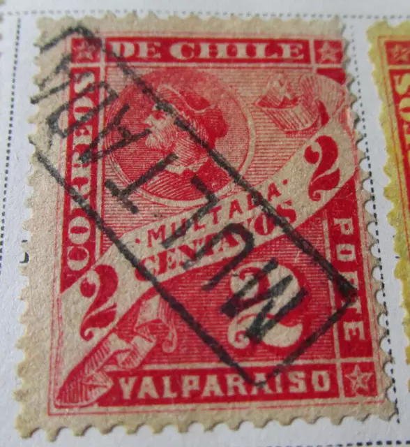 Chile 1894 Stamp 2 Centavos Antique Rare StampBook3-191