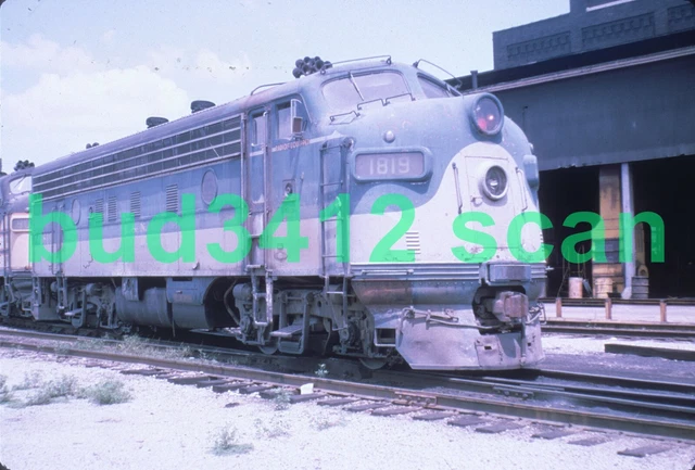 LN L&N Louisville & Nashville F7 #1819 at Montgomery AL 1965 DUPLICATE Slide!