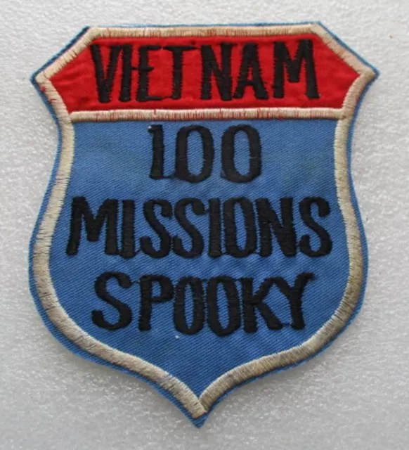 Vietnam 100 Missions Spooky Vintage Vietnam War Patch