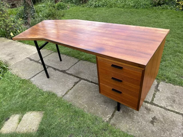 Hille Robin Day Vintage Designer Office Teak Desk. Mid Century. Retro 2