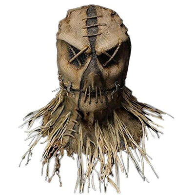 Halloween Latex Mask Horror Scary Scarecrow Cosplay Costume Props Adults Holiday