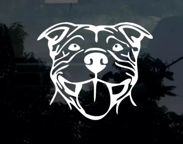 Staffy Staffordshire Bull Terrier Staffie Dog Decal Sticker Vinyl Car Window