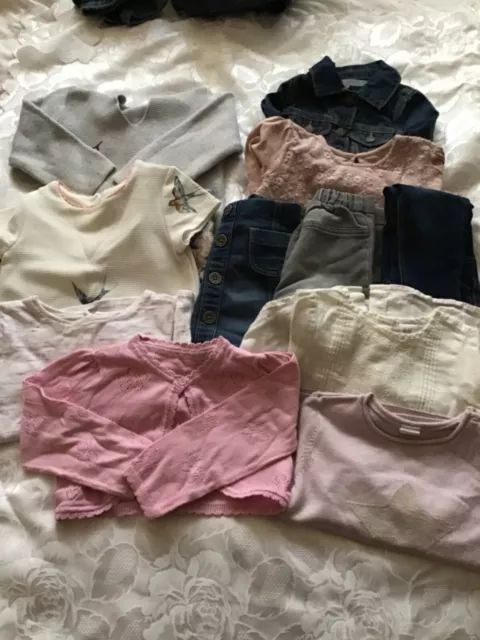 Immaculate Bundle (11)  Girls Clothes Dress/Tops/Skirts/Hoodies Age 12/24 Month