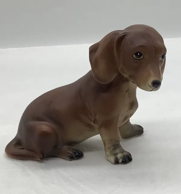 Vintage Lefton Dachshund Dog Figurine