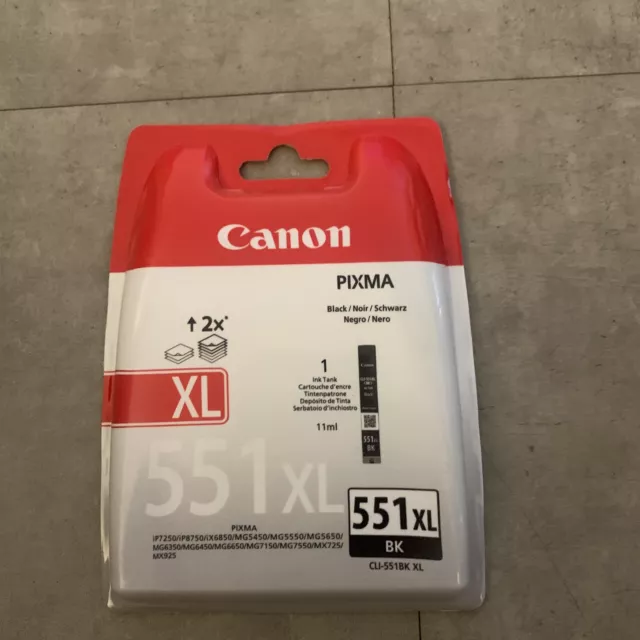 Canon Pixma 551XL Black Printer Ink Cartridge CLI-551 XL MG5450 & MG6350 Printer