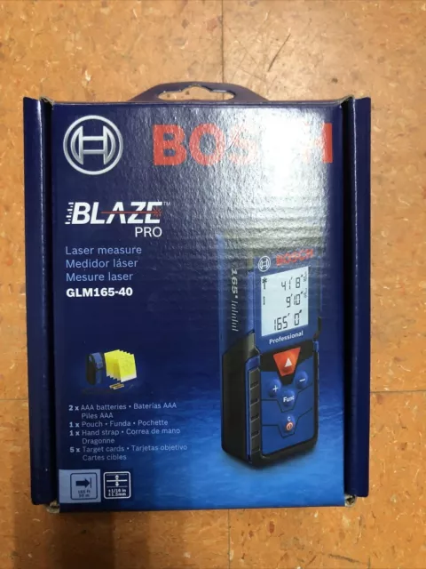 Bosch GLM165-40 BLAZE Pro 165' Laser Distance Measure Brand New Sealed