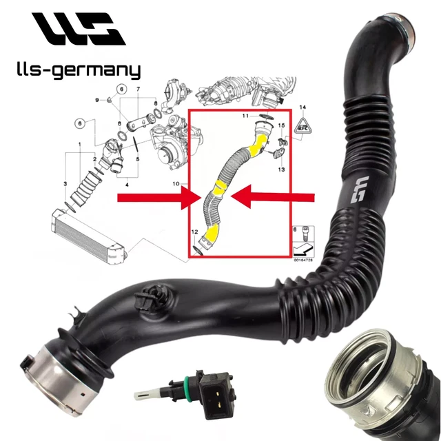 Durite d'Entrée d'Air Pour Bmw Série 1 (E87) 118 d 120 d 11614722965 11617792316
