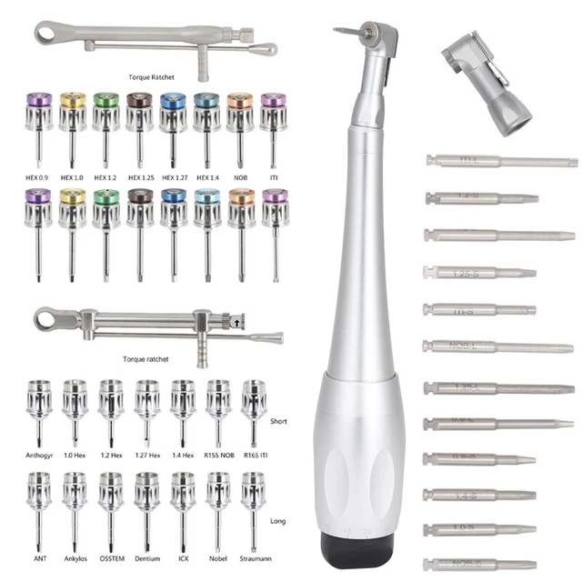 Universal Dental Implant Prosthetic Torque Wrench Abutment Drivers Hand Adapter