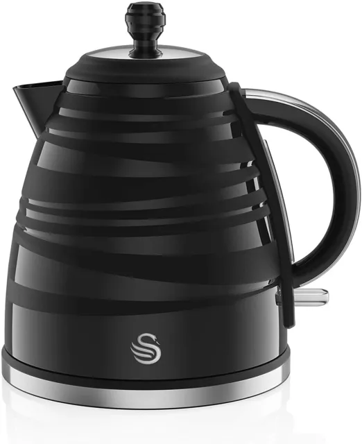 Swan Symphony Black 1.7L Jug kettle, 3000 Watts, SK31050BN -Brand New