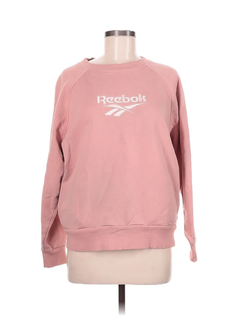 Reebok Women Pink Sweatshirt M