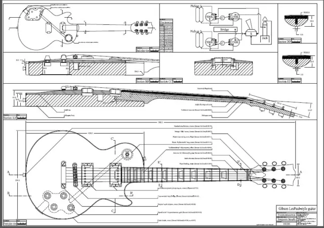 Colecciones de Manuales de Guitarra + Manuales de Amplificador CD PDF Personalizado **Bonito** 3