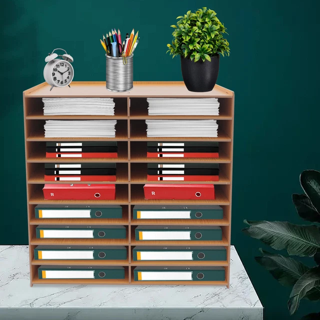 TOLIDA Aktenkorb Aus Wasserhyazinthe - Natürliche Dokumentenablage 33x27x7cm