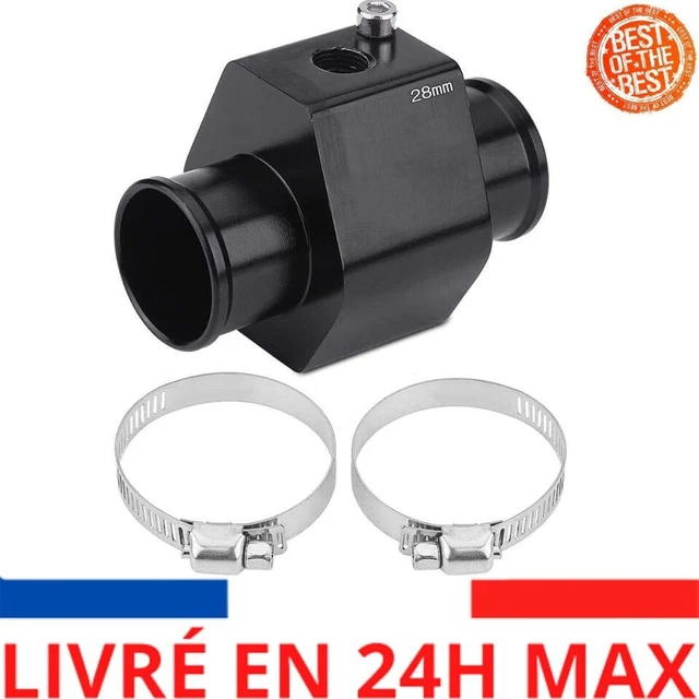 Capteur de Température de l'Eau(40mm)Noir, Adaptateur de Jauge de Tuyau de  Température de