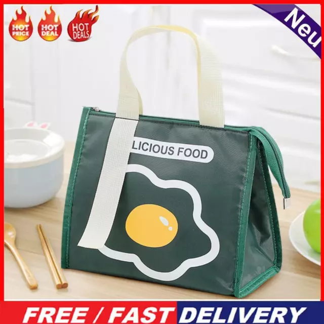 Portable Triangle Picnic Bags Aluminum Film Insulated Cooler Lunch Box Pouch