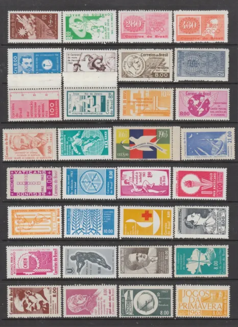 Brazil 1960's MNH collection, 64 stamps