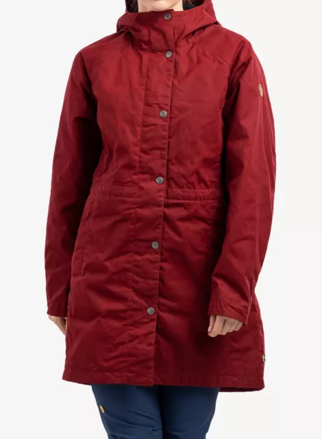 Fjällräven Karla Hydratic Jacket Damen-Mantel Parka Übergangsjacke Red oak Gr. L