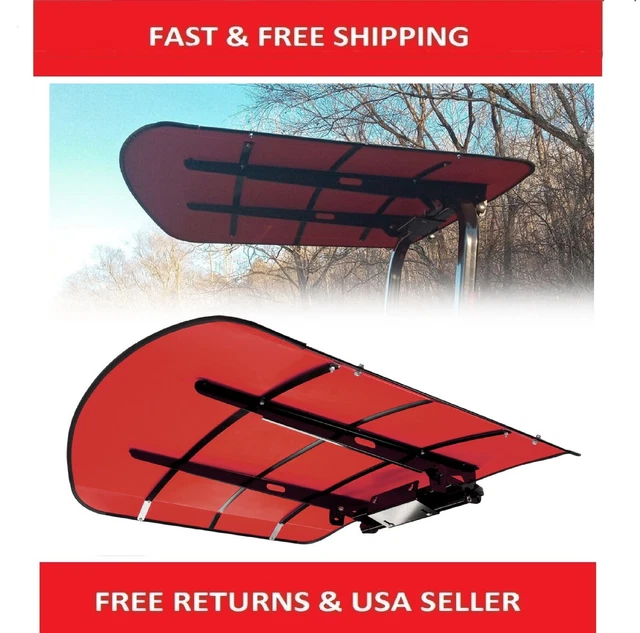 Red Plastic Tuff Top Tractor Canopy Frame & Brackets For ROPS Mount 52" X 52"