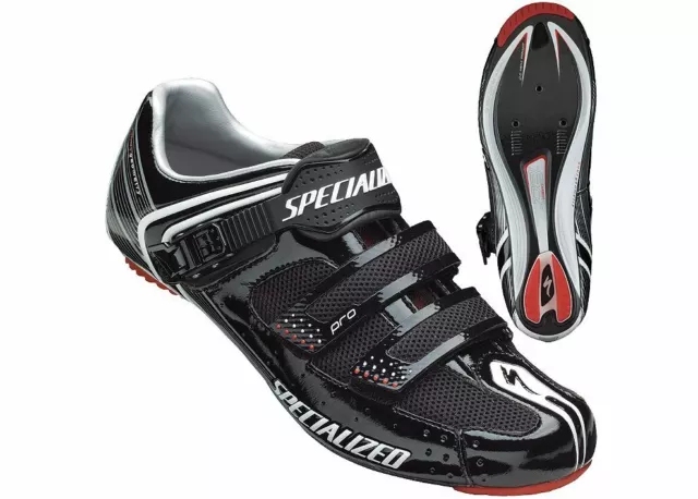 Specialized Pro Road Black Carbon Road Shoes size 40 New Old Stock